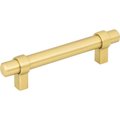 Jeffrey Alexander 96 mm Center-to-Center Brushed Gold Key Grande Cabinet Bar Pull 596BG